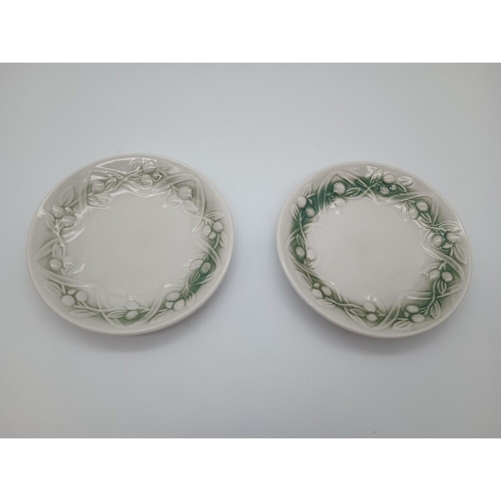 Design Pac Olive Oil Dipping Dish Set Vintage Olives & Leaves